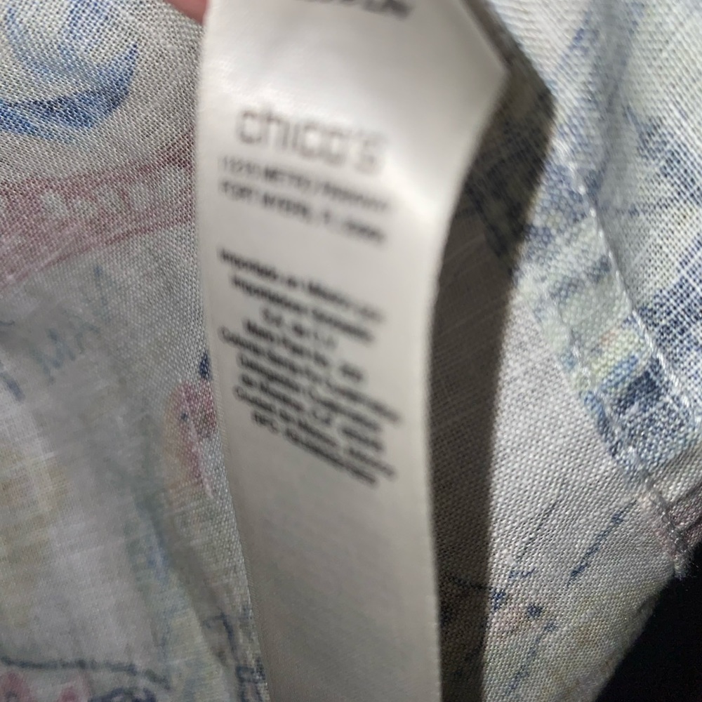 Button down linen top - Picture 4 of 5